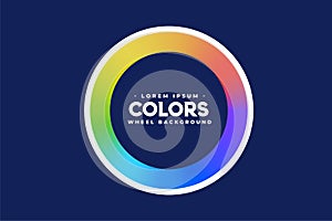 Rainbow color circle frame background