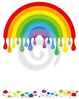 Rainbow Color Drops