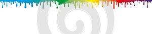 rainbow color drops, vector illustration, white background