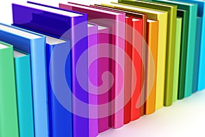 Rainbow color hardcover books