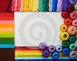 Rainbow color materials for art creation