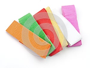 Rainbow color paper.
