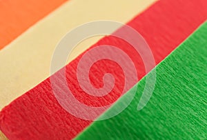 Rainbow color paper.