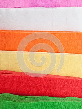 Rainbow color paper.