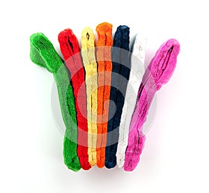 Rainbow color paper.