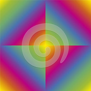 Rainbow Color Tile Pattern Seamless