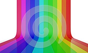 Rainbow color wall 2 photo