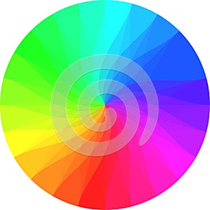 Rainbow color wheel