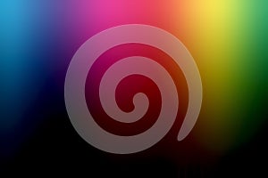 Rainbow colored background isolated on black