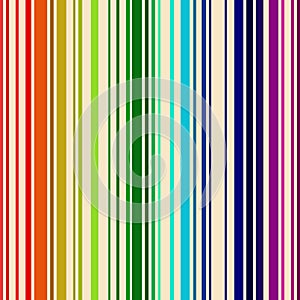Rainbow colored barcode background.