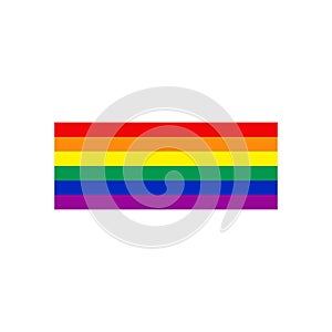 Rainbow colored flag symbol of LGBTQ+. The variety and diversity of love sign, gay, transsexual, lesbian, bisexual, homosexual