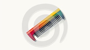 Rainbow Colored Gender-bending Comb With Hyperrealistic Precision