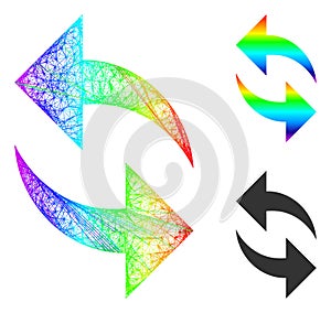 Rainbow Network Gradient Refresh Icon