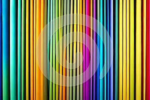 Rainbow colored paper cut arrange for beautiful background backdrop. Paper art rainbow paper fold and cut background with 3d