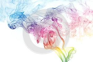 Rainbow Colored Smoke