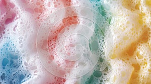 Rainbow Colored Soap Suds Bubbles Texture