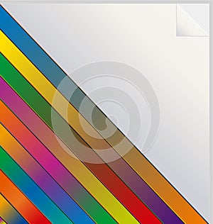 Rainbow colored sticker