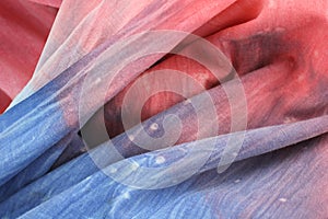 Rainbow Colored Tie Dyed Fabric