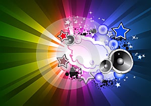 RAinbow Colorful Disco Background for Flyers