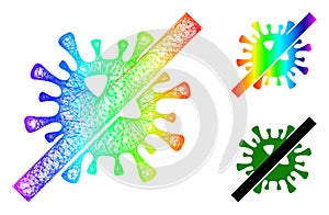 Spectrum Linear Gradient No SARS Virus Icon