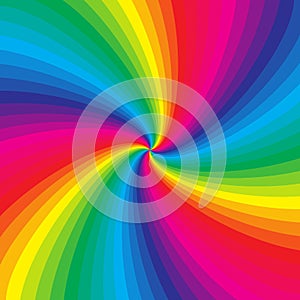 Rainbow colorful spiral background