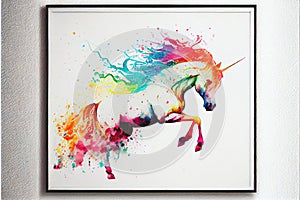 Rainbow colorful unicorn colourful