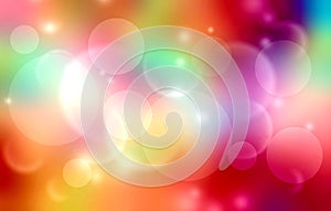 Rainbow colors blur background