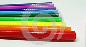 Rainbow colors pen background horizontal