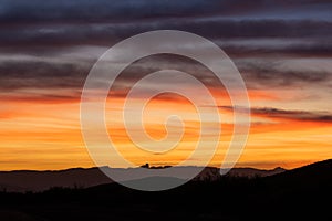 Rainbow of Colors at Sunrise In Big Bend