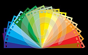 Rainbow colour film