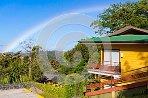 Rainbow in costa rica in sumer