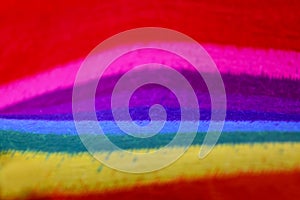 Rainbow cotton textile background stock images