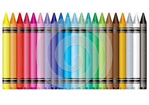 Rainbow crayon