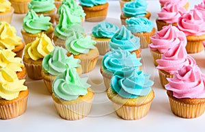 Rainbow cupcakes