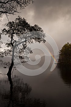 Rainbow at Derwent Water England photo