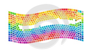 Rainbow Dotted Pattern, Abstract Colorful Background, vector design Generative AI