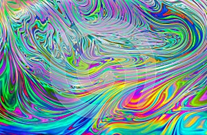 Rainbow effect, multicolored trippy psychedelic abstract