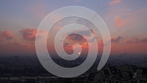 Rainbow on Eiffel Tower, Paris, France