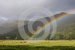Rainbow in the English Lake District National Park