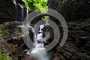 Rainbow Falls, at Watkins Glen State Park, New York