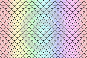 Rainbow roof tiles pattern background