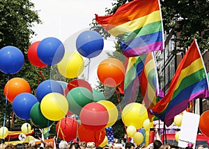 Rainbow flag, Gay Pride, London