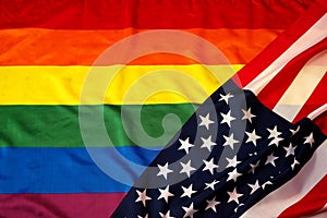 Rainbow flag LGBT movement