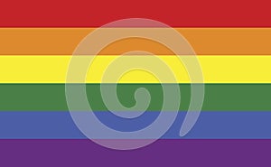 Rainbow flag - symbol of the LGBTQ+ community vector illustration