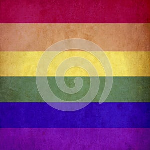 Rainbow flag vintage background of LGBT alternative sex. Love is love