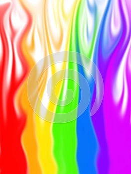 Rainbow Flames Background Design