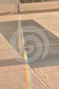 Rainbow on the floor