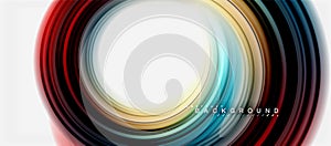 Rainbow fluid abstract swirl shape, twisted liquid colors design, colorful marble or plastic wavy texture background