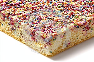 Rainbow funfetti cake with sprinkles