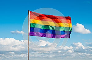 Rainbow Gay Pride Flag, Miami Beach, Florida